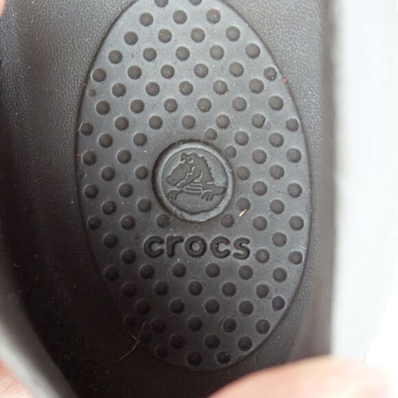 Crocs Gianna Chain Link Ballet Flats Womens 7 Brown Slip On Lightweight Comfort - Picture 11 of 12